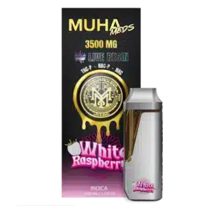 White Raspberry – Indica Live Resin Disposable Vape (3.5g)