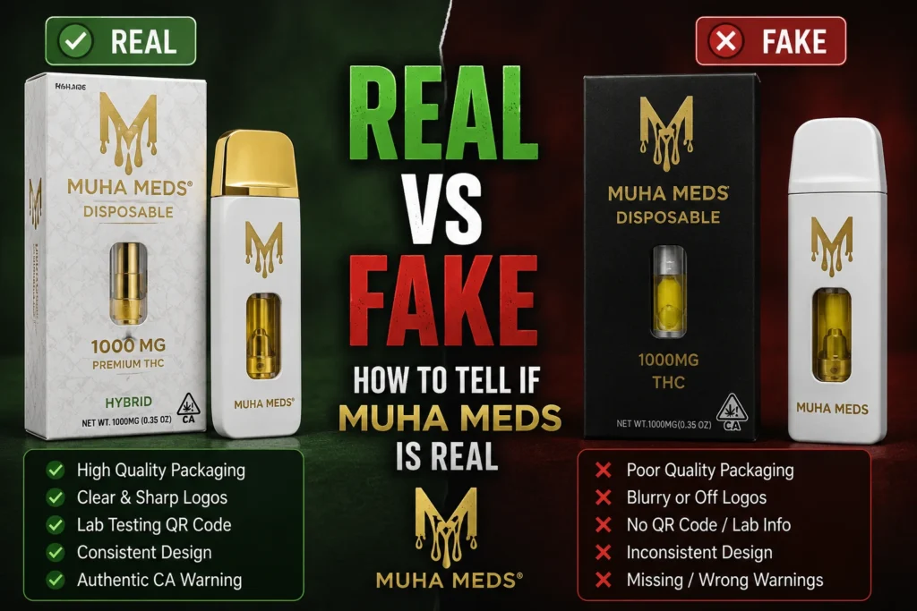Real vs Fake Muha Meds