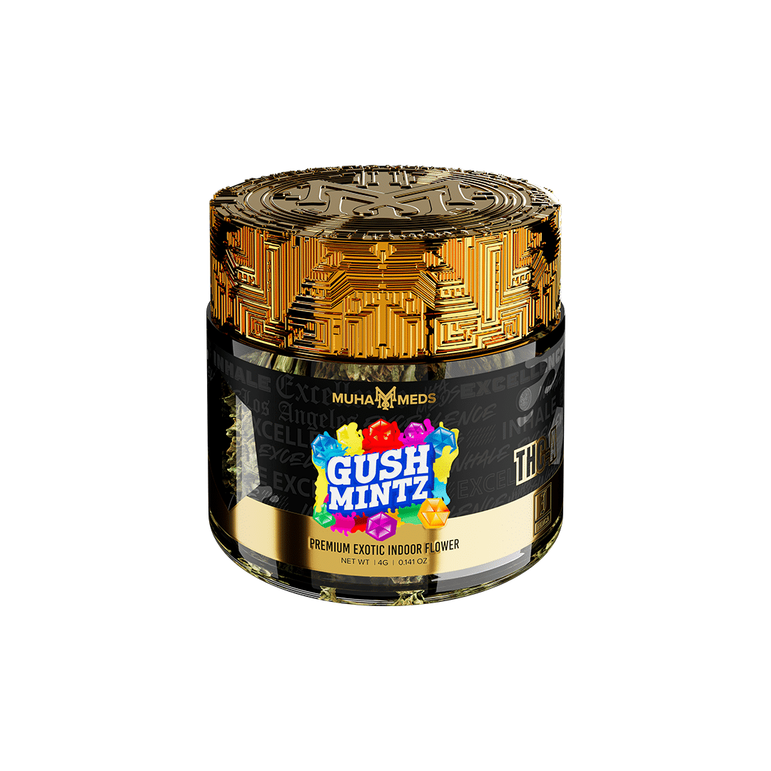 Gush Mintz 4 Gram Flower Jar Indica THC-A